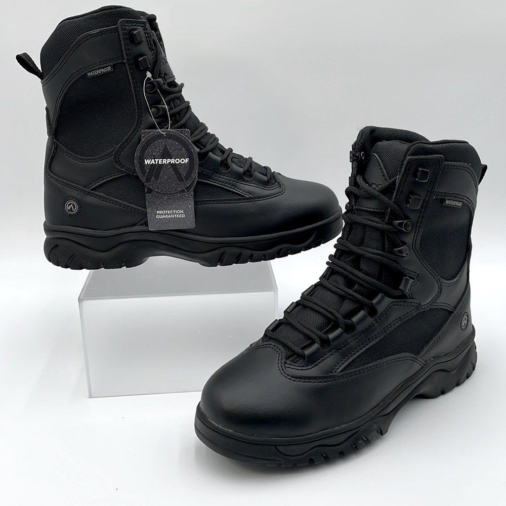 Nevados Uniform Waterproof Tactical Leather Slip Resistant Moto Boots -‎ NWT